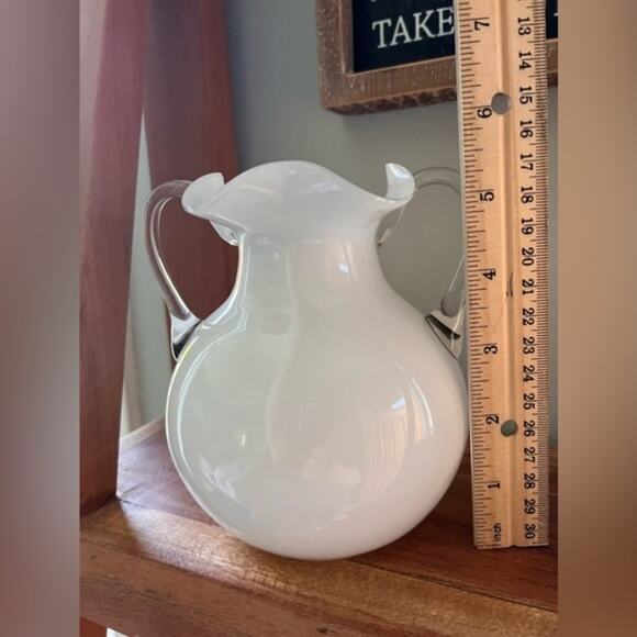 Vintage‎ Slavia Glassworks White Vase Bohemia Czech Republic - Picture 5 of 9